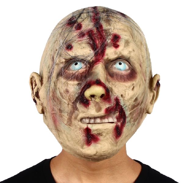 Neue Halloween blutige gruselige Narbenmasken für Erwachsene, Zombie-Monster-Horrormaske, Latex-Kostüm, Party, Vollkopfmaske, Spukhaus-Requisiten