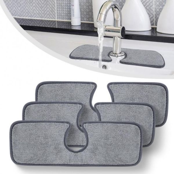 Esteiras de mesa torneira de cozinha tapete absorvente pia protetor contra respingos coletor de microfibra protetor de bancada para banheiro SN4059