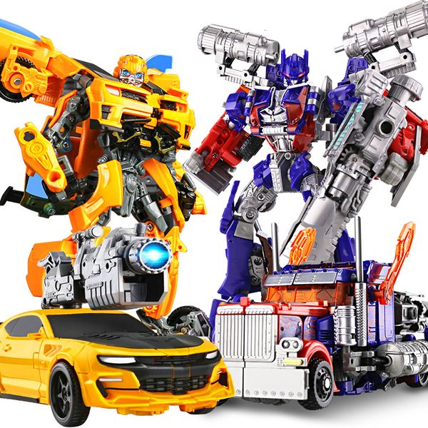 Action Toy Figure 20CM Anime Transformation Movie Toys Boy Cool Plastic ABS Robot Car Action Figures Tank Aircraft Model Older Children Gift 230726