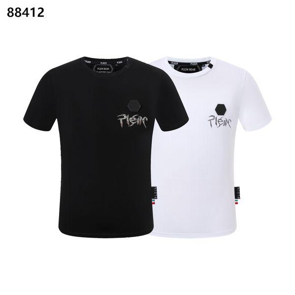 PLEIN BEAR T SHIRT Mens Designer Tshirts Brand Clothing Rhinestone PP Skulls Men T-Shirt Gola Redonda SS SKULL Hip Hop Tshirt Top Tees 16512