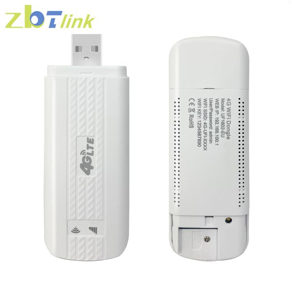 Modem Zbtlink Mobile sbloccato USB 4G LTE Modem Dongle wireless Router WiFi 150 Mbps con tasca per slot per schede SIM per auto Yacht Outdoor 230725