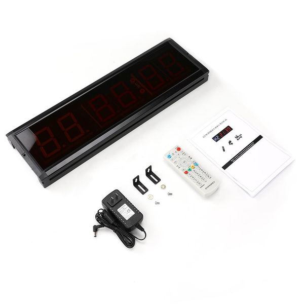 Uhren 3 Zoll LED -Intervall -Timer Timer Timer Count Down/UP Clock Stopave Timer mit Fernbedienung für Home Fitness -Fallen -Training Boxing Training