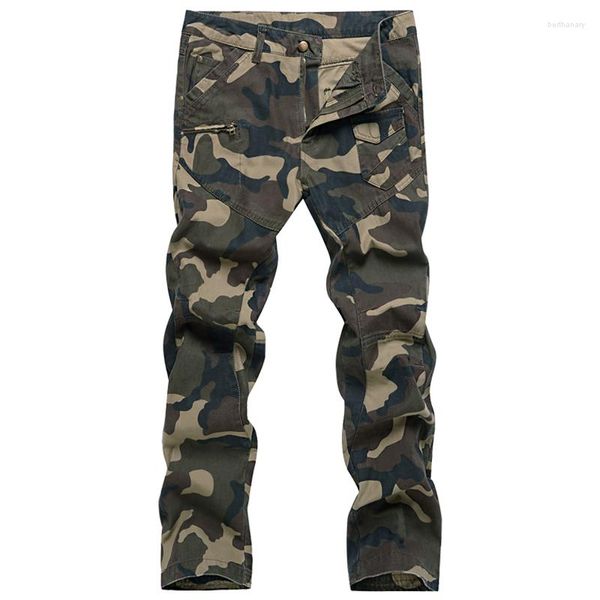 Pantaloni da uomo Tuta mimetica ampia Sport all'aria aperta Alpinismo Cotone tattico resistente all'usura Militare