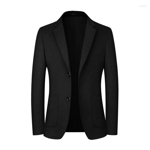 Мужские костюмы Высококачественная модная единственная западная шерстяная красавица корейская версия Slim Suit маленький топ будет носить