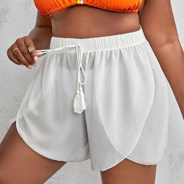 Damen-Bademode, modisch, Sport, Wind, Strand, Badehose, hohe Taille, flacher Winkel, Spandex-Badeshorts für Damen, kurze Jungen