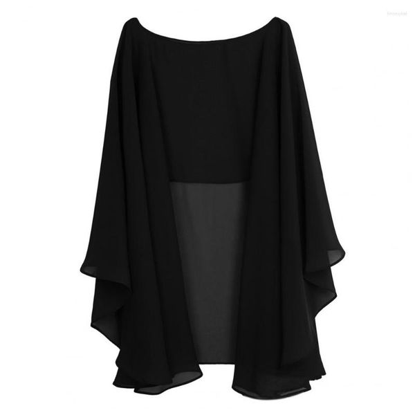 Schals, unregelmäßiges Design, Chiffon-Schal, modisches Damen-Kleid mit elegantem Saum und dünnem Pullover-Sling