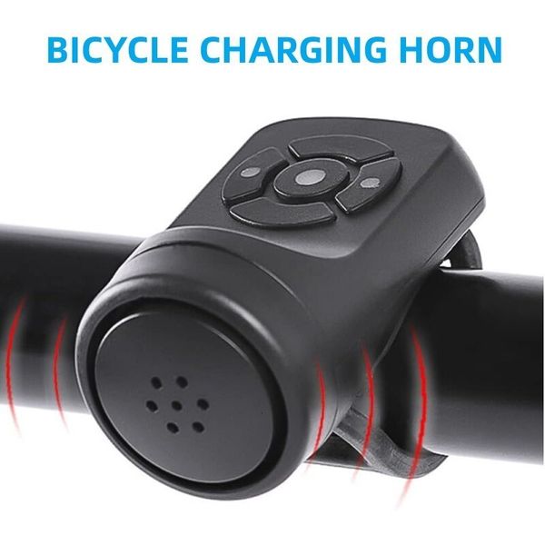 Велосипедные рога велосипедные мотоцикл Electric Bell Bike USB Зарядка рога MTB Горное велосипед