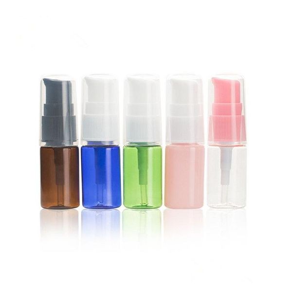 Garrafas de embalagem 10 ml garrafa de plástico recarregável portátil maquiagem bomba de loção vazia recipiente de amostra cosmética para viagem drop delivery o otcem