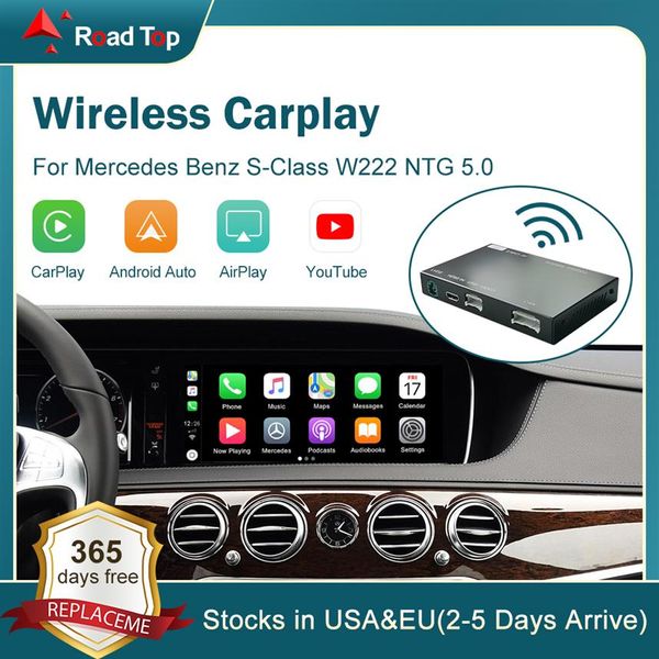 Беспроводная CarPlay для Mercedes Benz S-Class W222 2014-2018 с Android Auto Mirror Link Airplay Flay Functions3253