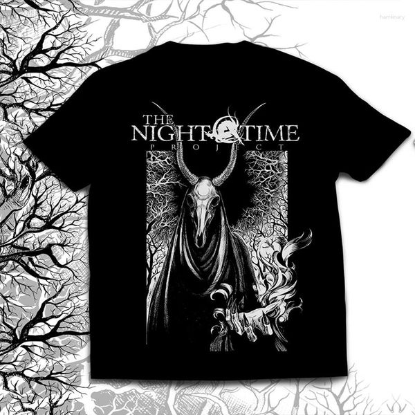 Camisetas masculinas da moda camiseta The Night Time Project camiseta masculina de algodão Harajuku streetwear unissex