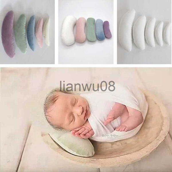 Travesseiros Recém-nascidos Adereços para sessão de fotos Posando Crescent Head Conjunto de Travesseiro Posicionador Almofada de Cama Bebe x0726