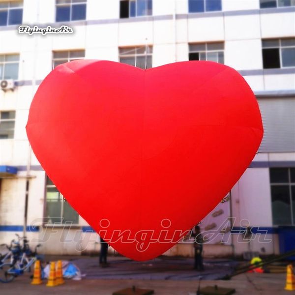 Büyük Güzel Şişirilebilir Kırmızı Kalp 3m 6m Asma Hava Havalı Kalp Balonu Sevgililer Günü ve Düğün Dekorasyonu 308p
