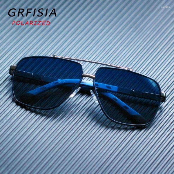 Sonnenbrille Mode Design Pilot Polarisierte Männer UV Schutz Fahren Reise Sonnenbrille Leichte Brillen Rahmen Brille CE