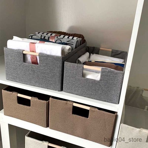 Aufbewahrungskörbe, Aufbewahrungsbox, Organizer, Kleinigkeiten, Stoff, Organisationsbox, Korb für faltbare Taschen, Körbe, Kleidung, R230726