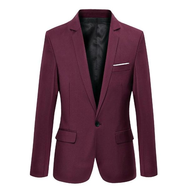 Camis terno casaco masculino nova cor sólida fino bonito vestido superior noivo melhor homem casamento negócios lazer terno profissional wear