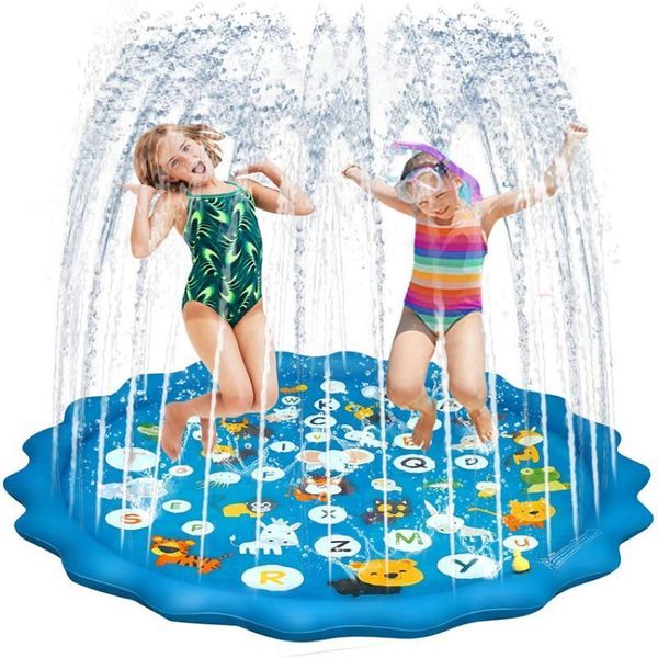 Sand Play Water Fun Inflável Spray Pad golfinho Impresso Outdoor Beach Children Mat Engraçado Férias Brinquedos de Verão presente para crianças 230726