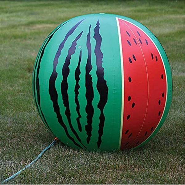 Spielzeugzelte Kleinkinder Ball Rasen PVC 60 cm Ballon Schwimmzubehör Sprühwasser Aufblasbare Sprinklerbälle Wassermelone 230726