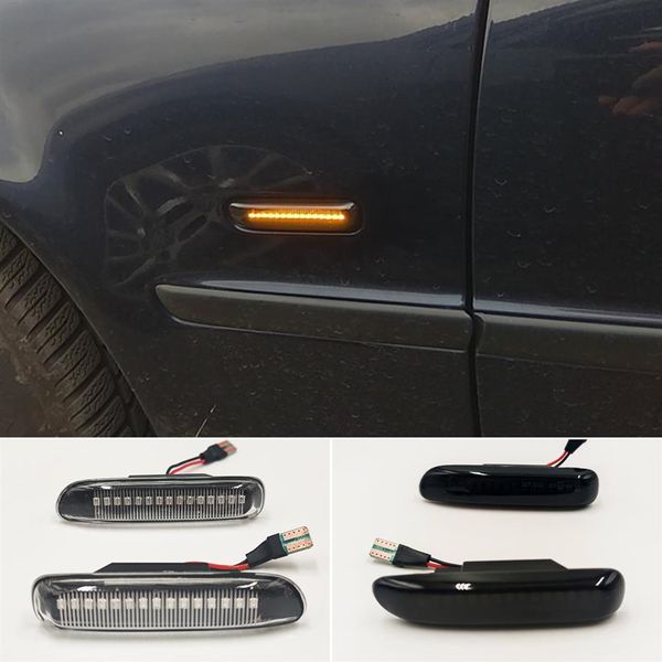 LED Dynamic Side Marker Turn Signal Blinker Flowing Water Blinker Light Para BMW E46 3er Limo Coupe Compact Cabriolet216j