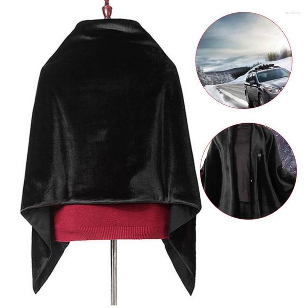 Coperte Scialle caldo riscaldato USB 65x168cm Sciarpa riscaldante in fibra di carbonio per divano auto Sedia Spalle rapide Collo Addome Gambe Coperta