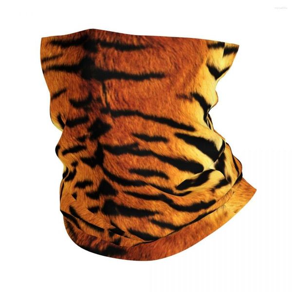 Cachecóis realistas de pele de tigre bandana capa de pescoço animalprint animal balaclavas cachecol mágico multifuncional ciclismo corrida para homens