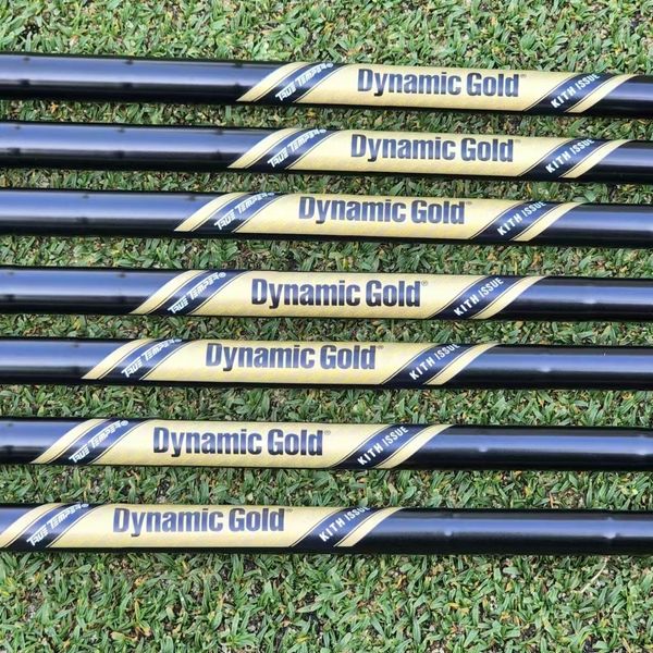 Outros produtos de golfe Ture Temper Dynamic Gold KITH ISSUE preto 105 S haste de ferro flexível para golfe 0350 tamanho cônico 4P 230726