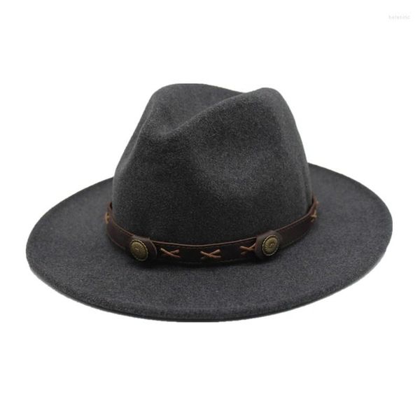 Berets Ozyc Real Wool Fedoras Hats для женщин и мужского пола с твердым широким краем винтажные джазовые кепки Случайный мягкий кашемир Fedora Cap