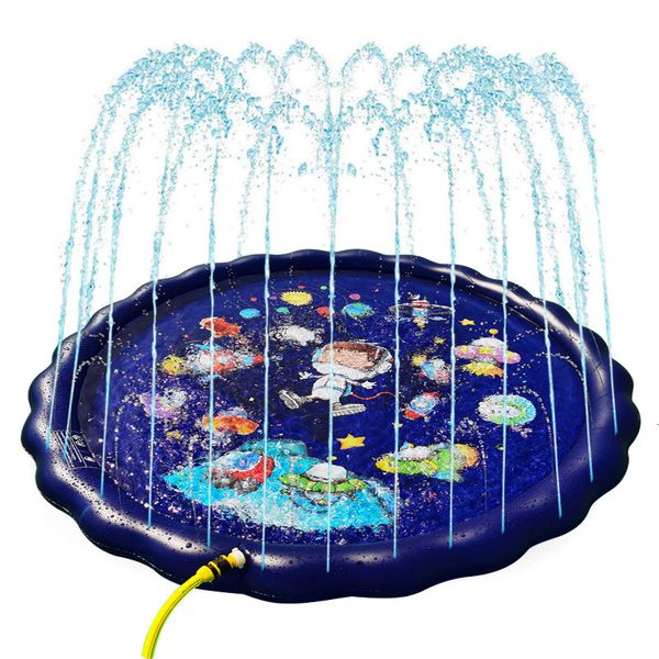 Spielzeugzelte PVC aufblasbares Wassersprühpad für Kinder im Sommer im Freien zum Spritzen, Bewässern, Rasen, Spielen, Poolspielzeug 230726