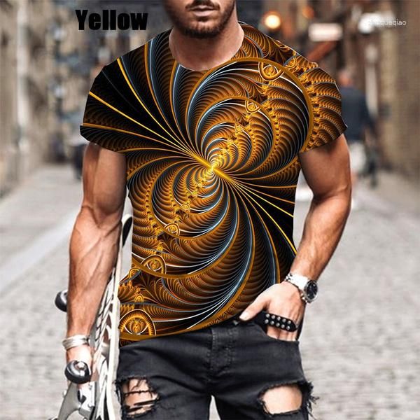 T-shirt da uomo Fashion Summer Metal 3D Paint T-shirt girocollo casual a maniche corte con stampa uomo / donna