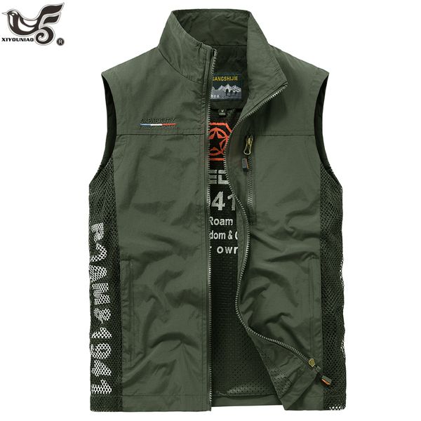 Gilet da uomo Gilet da uomo Giacca Gilet Estate Traspirante Arrampicata Escursionismo Pesca Lavoro Senza maniche Fitness Jogging Gilet sportivo Abbigliamento 230725