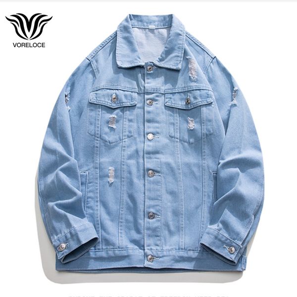 Herrenjacken Jeansjacke Enge Retro Distressed Water Wash Klassisches Taschendesign Mantel Frühling Revers Koreanischer Stil Herbst 230726