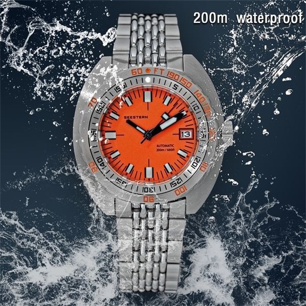 Altri orologi Top Brand Diver Orologio da uomo SUB300T Meccanico automatico Vetro zaffiro Luminoso Data 200m Giro Bracciale Seestern Orologio da polso Retro l230725