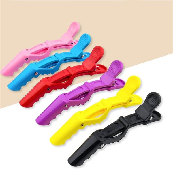 5pcs inteiros novos clipes de corte coloridos grampos de cabelo de salão de cabeleireiro acessórios diy acessórios grampos de cabelo ferramentas de estilo de cabelo Rand272A