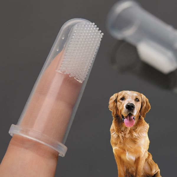 500pcs quente! Escova de dentes supermacia para animais de estimação para cães de pelúcia escova de dentes para mau hálito tártaro ferramenta de dentes para cães e gatos suprimentos de limpeza JL16
