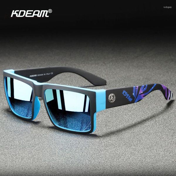 Occhiali da sole DEAM Original Design Square Polarized Men Outdoor Travel Sport Style Occhiali da sole Ultralight Frame Occhiali maschili UV Shades X11