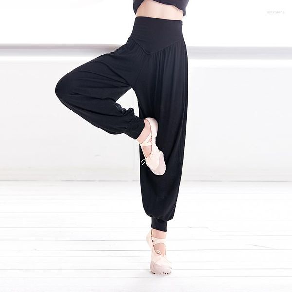 Abbigliamento da palcoscenico Ragazze Harem Pantaloni Danza Sport Yoga Pantaloni per bambini Harlem Bambini Vita alta elastica