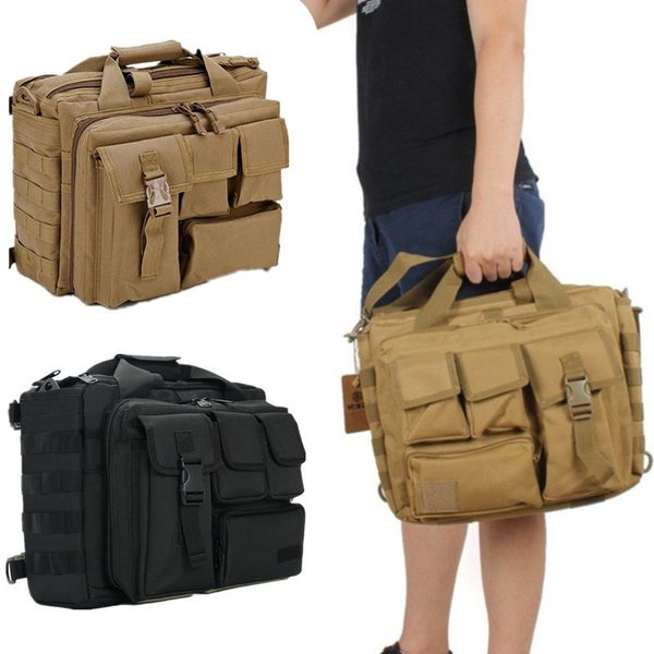 Borse da esterno Zaino militare Tattico Molle Nylon Messenger Borsa a tracolla Borse per laptop Valigetta Multifunzione Arrampicata 230726