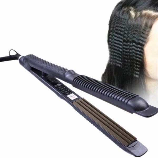 Alisador de Cabelo Ultrafino 2 em 1 Alisador de Cabelo Profissional Corn Hair Curler Iron Ceramic Tools Flat Iron Alisamento de Cabelo Termostático 230725