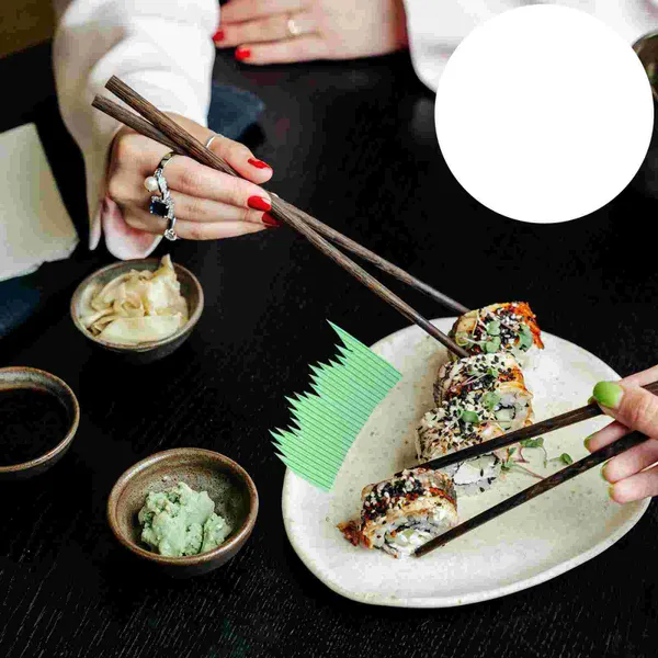 Flores decorativas 1000 pçs cerca ao ar livre tábua de queijo prato decoração comida adorno resina falso sushi grama mesa