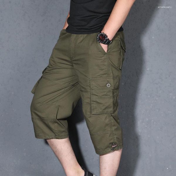 Pantaloni da uomo Uomo Tactical Camouflage Capri Cotone Poliestere Pantaloni corti Quick Dry Fashion Casual Tour