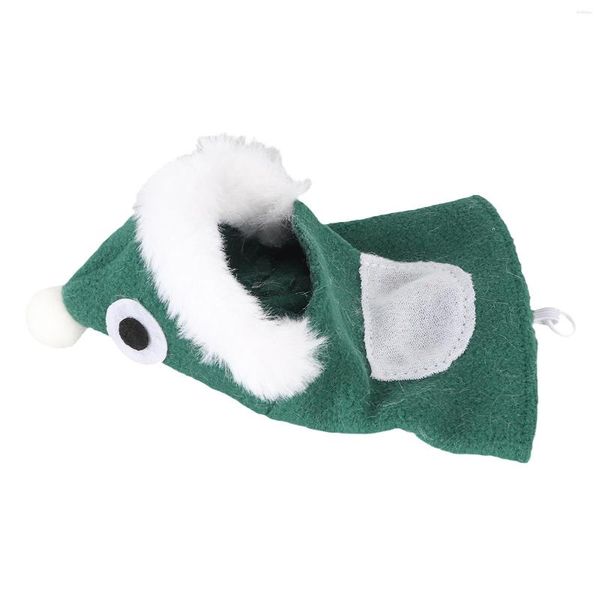 Moletons para roupas para cães Roupas para pássaros de Natal Pele macia Amigável Bonito Terno de voo com capuz para papagaio periquito calopsita verde