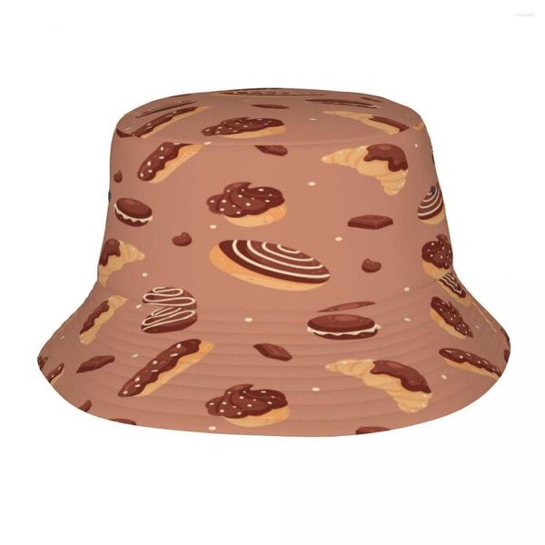 Berets Bucket Hat Unisex Bobs Caps хип -хоп Горрос Ручная рука Шоколад Летнем Панама Кэпка пляж Солнце Рыбалка