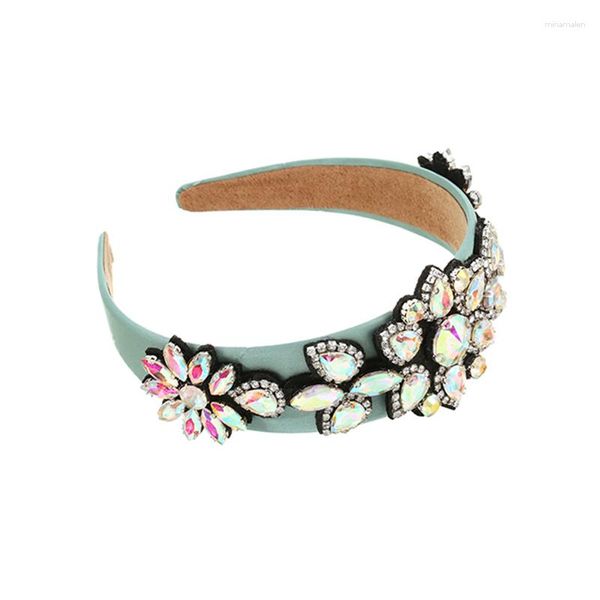 Haarspangen Blumenmuster Stirnband Mode Schwarz Stoff Legierung Ab Farbe Helle Accessoires Für Frauen Strass Klaue Clip