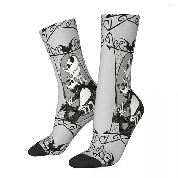 Herrensocken Jack Skellington und Zero Ghost männliche Herren Damen Herbststrümpfe Harajuku