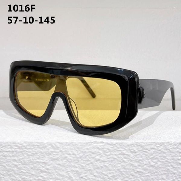 Sonnenbrille 1016F Original verdicktes Acetat Luxus Big Face Pilot Solarbrille Frauen Mode Männer Fahren Brillen