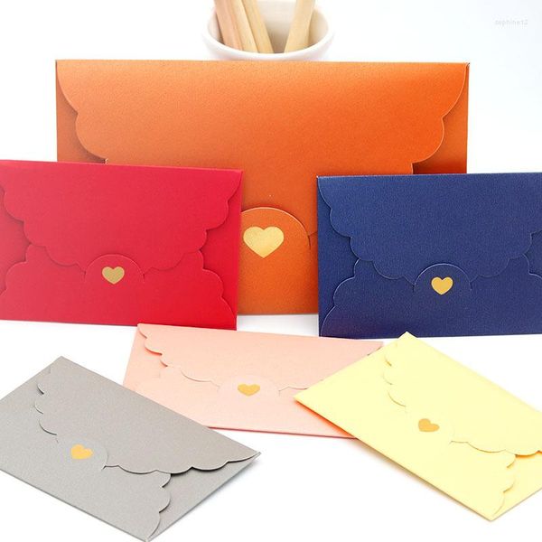 Confezione regalo (20 pezzi / lotto) 11 Busta di carta da 17,5 cm Perla Kraft Doratura Love Bank Card Pacchetto abbonamento VIP