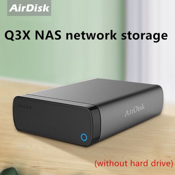 Сетевые переключатели Airdisk Q3X Мобильные сети жесткие диск USB3.0 NAS Family Network Cloud Storage 3,5 дюйма с дистанционным мобильным дисковым диском.