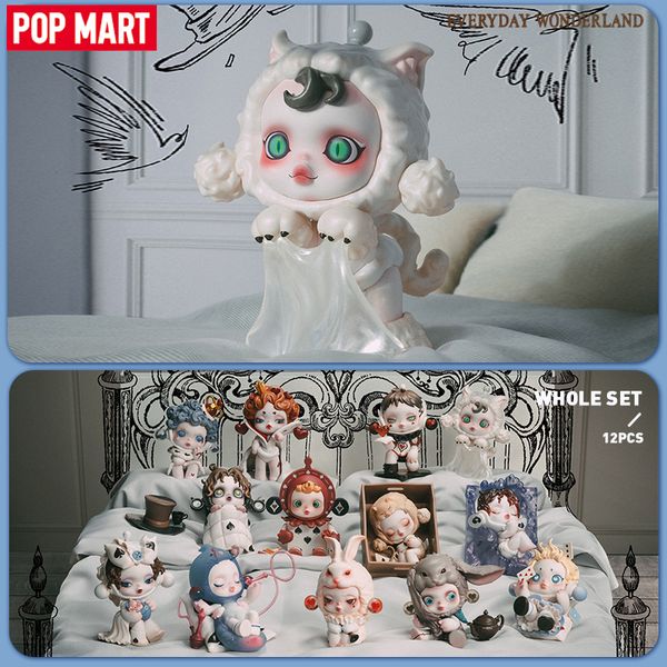 Caixa cega POP MART Skullpanda Everyday Wonderland Series Mystery Box 1PC/12PCS Caixa cega POPMART Action Figure SP Cute Figurine 230725