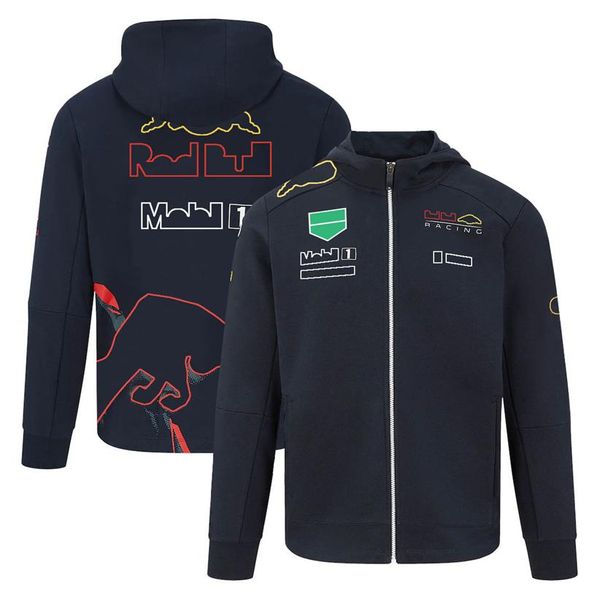 2022 novo F1 Team Sweater Formula One Racing Team Racing Suit Fans Men's Thin Fleece Sweater Warwear Workwear à prova de vento Customiza326r