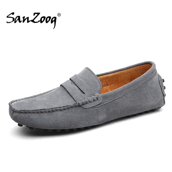 Kleid Schuhe Plus Große Größe 50 51 52 53 Sommer Männer Wildleder Loafer Leder Casual Slip Auf Mocasines Hombre Lofer mann Loafer 230726