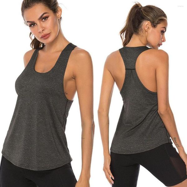 Ativo Camisas Sem Manga Racerback Mulheres Colete Ioga Moda Camisola Sem Mangas Atlético Fitness Sem Mangas Regata Corrida Treinamento